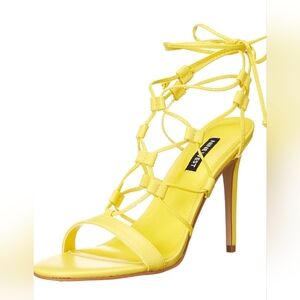 Nine West Women's Mix3 Ankle Wrap Stiletto Sandal - Size‎ 10